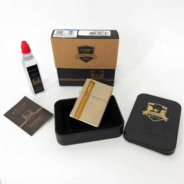Запальничка бензинова Zorro HL-363, запальничка подарунок на день народження, незвичайна запальничка