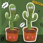 Інтерактивна іграшка Dancing cactus розмовляє танцюючий кактус, м'яка іграшка кактус, Плюшевий кактус