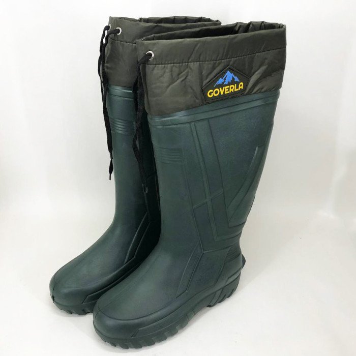 Чоботи якісні утеплені гумові високі. Розмір 44, гумові чоботи чоловічі робітники