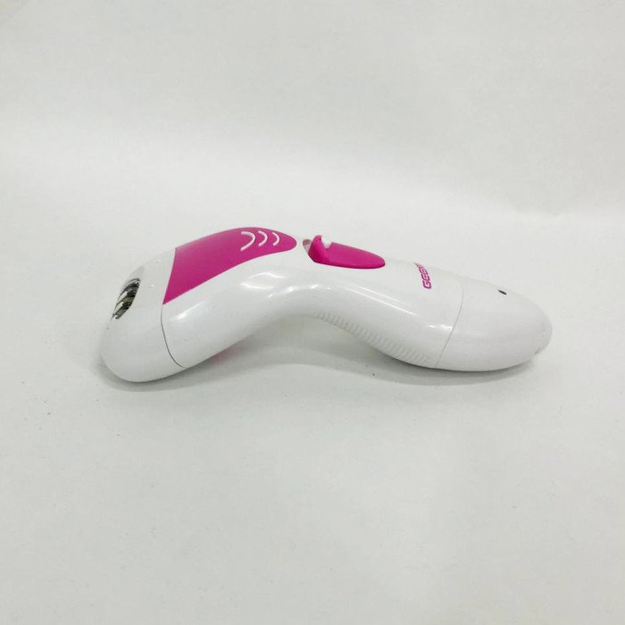 Епілятор Gemei GM-7006 4в1 - Професійний бездротовий епілятор бритва з насадками триммер + пемза