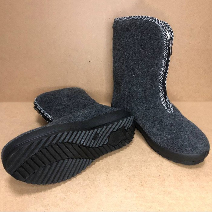 Жіночі чоботи. Розмір 38. Хутряні, високі, утеплені, Бурки повстяні жіночі, Бурки для дому