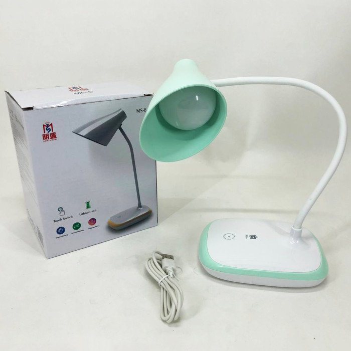 Світлодіодна акумуляторна лампа TaigeXin LED MS-6 настільна лампа з акумулятором. Колір: зелений