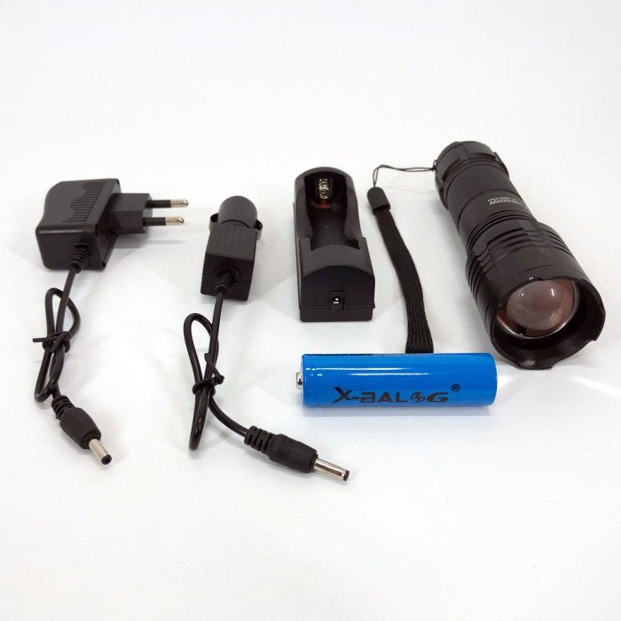 Кишеньковий тактичний ліхтар Bailong BL-8900-P50 акумуляторний ліхтар 12 та 220 Вт, кишеньковий міні ліхтар