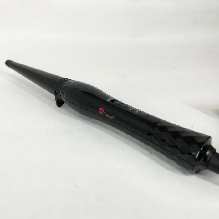 Конусна плойка для волосся DOMOTEC MS-4907, Сучасні щипці для завивки волосся. Колір: чорний