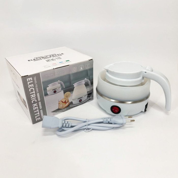 Електрочайник складаний Travel Folding 600 мл. Хороший електричний чайник. Колір: білий