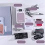 Портативний фрезер для нігтів Nail Drill YT-928 акумуляторний з індикатором заряду на 35 000 оборотів. Колір: сірий