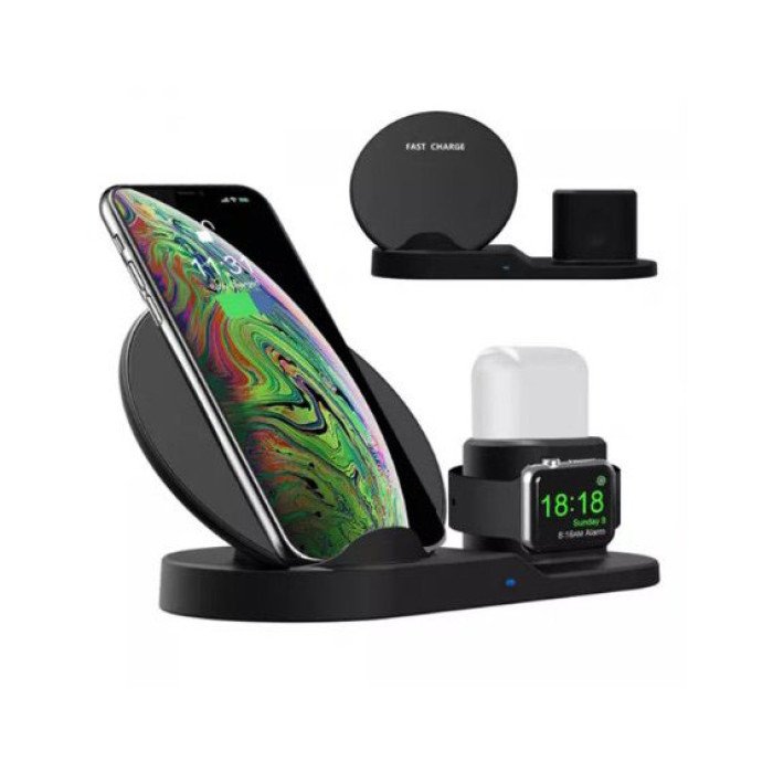Док-станція зарядна станція Wireless fast charger 3 в 1