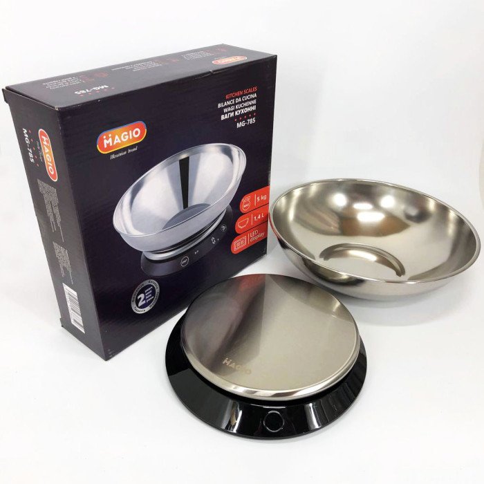 Ваги кухонні Magio MG-785, електронні ваги для продуктів, кулінарні ваги, компактні ваги