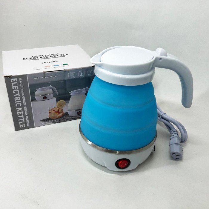 Електрочайник складаний Travel Folding 600 мл. Колір: блакитний