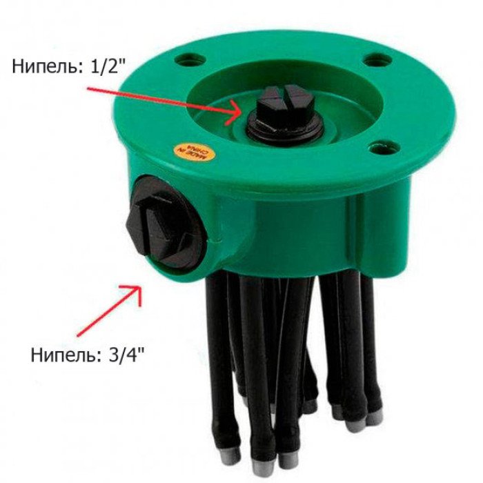 Спринклерний зрошувач - розпилювач для газону 360 Multifunctional Water Sprinklers