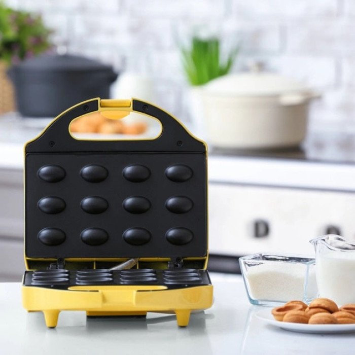 Вафельниця-Горішниця MAGIO МG-391, 750 Вт, якісна побутова вафельниця, електровафельниця