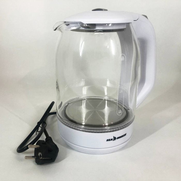 Електрочайник SeaBreeze SB-015 1.8 л, чайники з підсвічуванням, електронний чайник, тихий електричний чайник