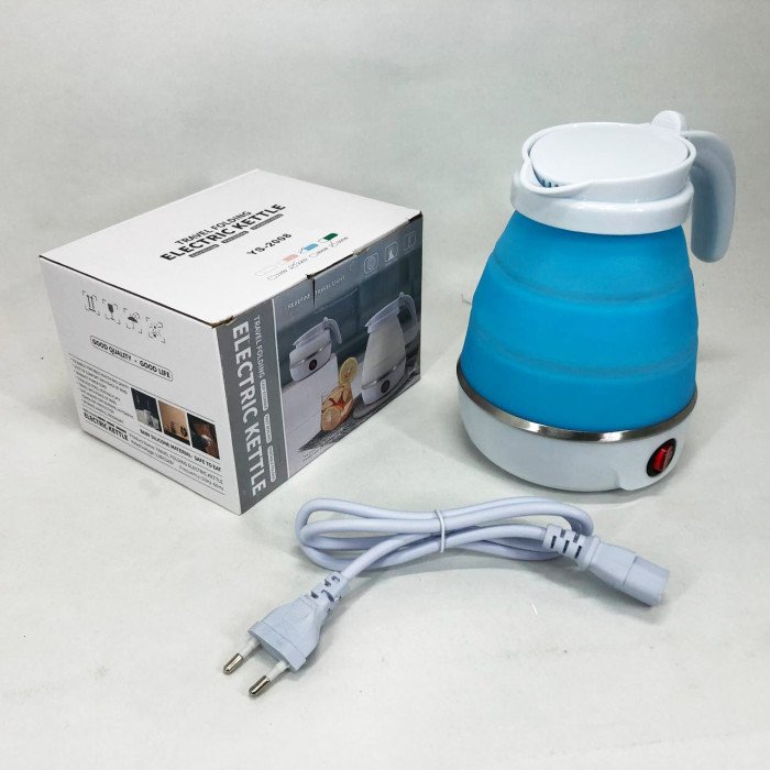 Електрочайник складаний Travel Folding 600 мл. Колір: блакитний