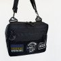 Тактична сумка для патчів Cordura 600D — 5 кишень, месенджер чорний з тканини