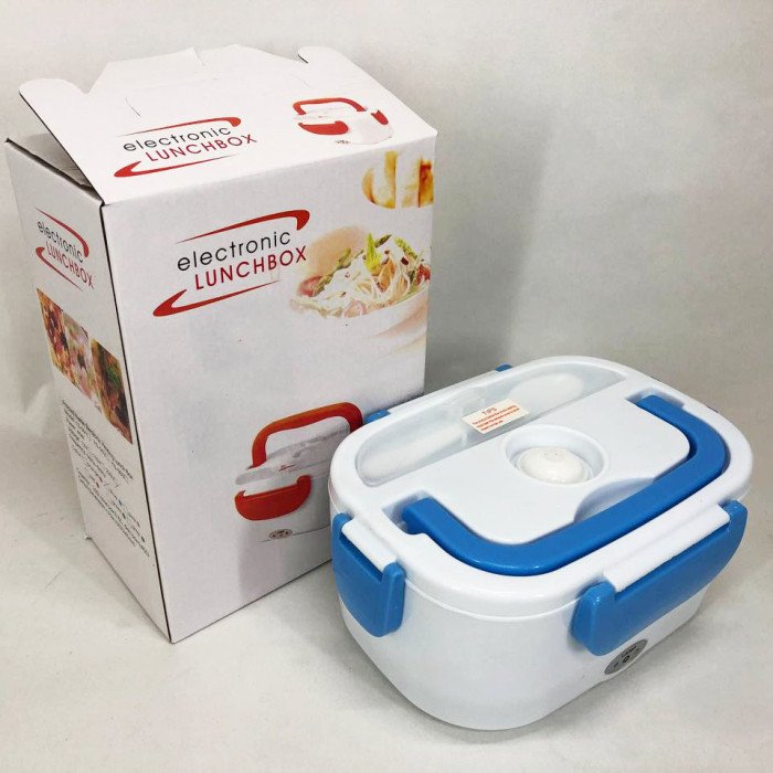 Ланч бокс електричний із підігрівом Lunch Heater 220 V Pro, ланч бокс від мережі. Колір: синій