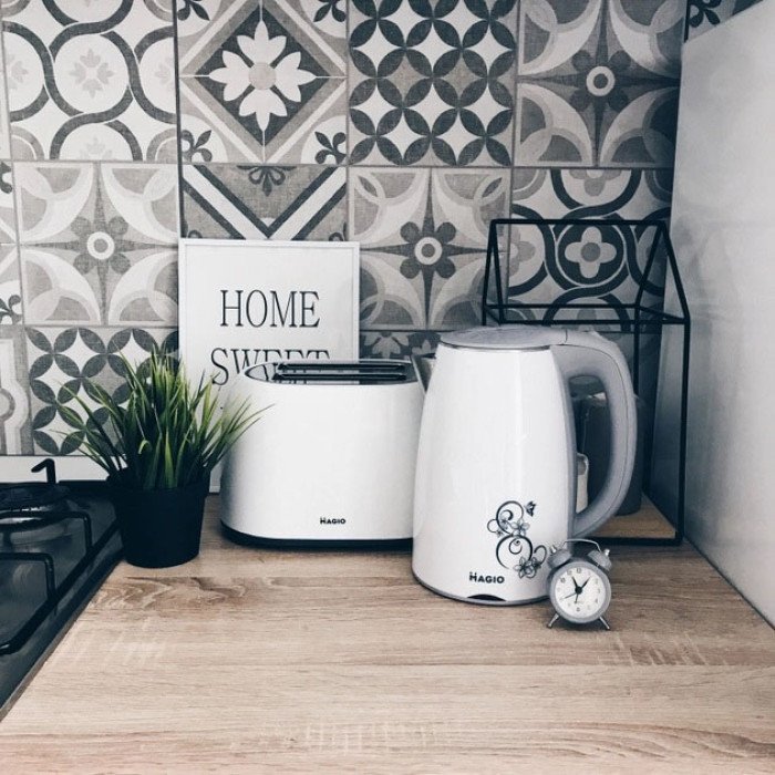 Електрочайник MAGIO MG-512, 1.7 л 1650 Вт, стильний електрочайник, чайник електро, чайник дисковий