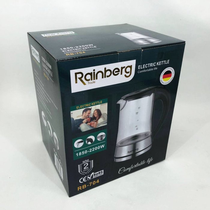 Набір дизайнерської лінійки Rainberg: Плита Rainberg RB-009 + Чайник Rainberg RB-704