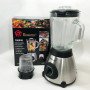 Блендер з кавомолкою 2 в 1 Domotec MS-6610 чаша зі скла 1000 Вт, переносний, блендер чаша подрібнювач