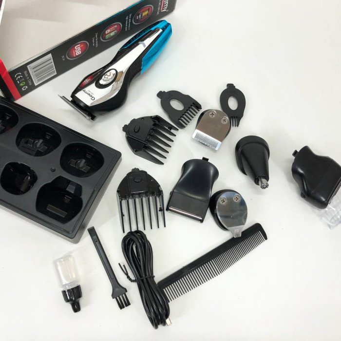 Машинка для стрижки, тример чоловічий GEMEI GM-562, машинка для стрижки голови, з насадками для бороди