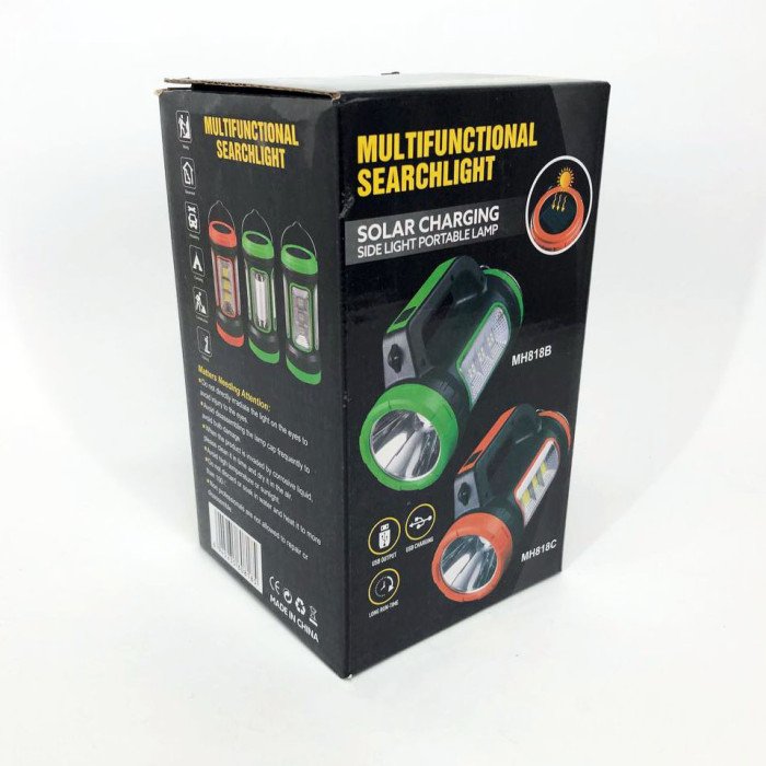 Кемпінговий ліхтар XBL 818C-3W+COB, ліхтар-світильник акумуляторний кемпінговий. Колір: помаранчевий