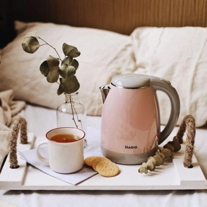 Чайник електричний Magio MG-981 1.5 л, чайник дисковий, гарний електричний чайник