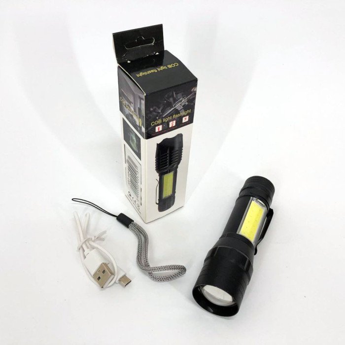 Ліхтар кишеньковий з металевим корпусом Police Bailong BL-T6-19, потужний акумуляторний лед ліхтарик