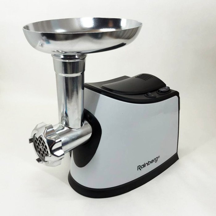 Електром'ясорубка з соковижималкою Rainberg RB-674 3000W, електром'ясорубка для шатківниці, потужна м'ясорубка