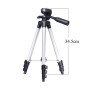 Штатив для телефону та фотоапарата Tripod 3110 PRO портативний трипод 0,35-1.02м висота. Колір: срібний