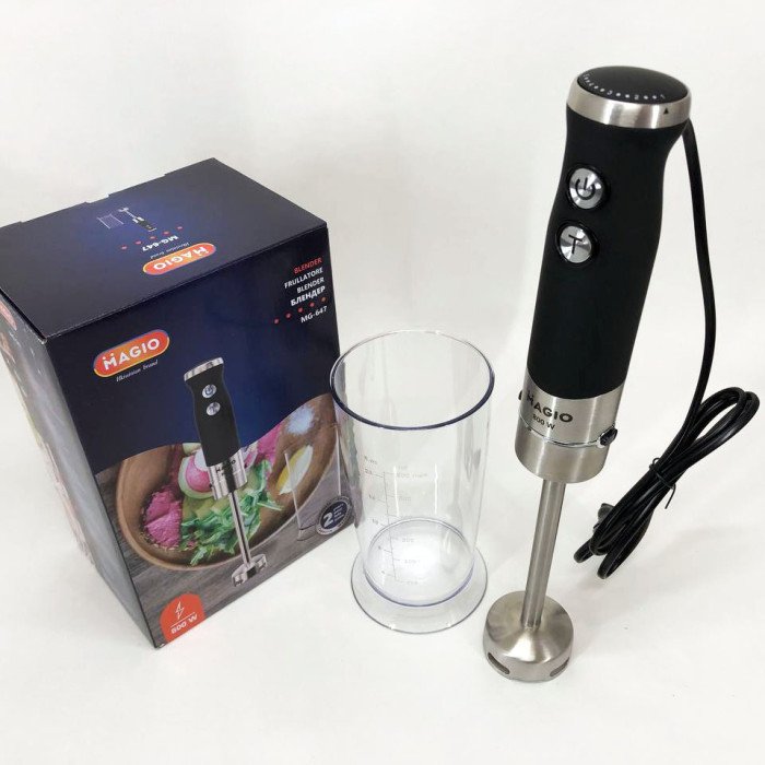 Блендер занурювальний MAGIO MG-647, потужний блендер, портативний блендер, блендер для дому, блендер для кухні