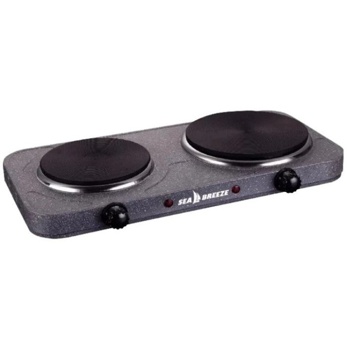 Настільна плита електрична Sea Breeze SB-065 2500 Вт, Електроплита подвійна, двоконфоркова настільна