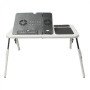 Складаний столик для ноутбука LD-09 E-Table, столик з охолодженням 2 USB кулера, Стіл підставка з вентиляцією