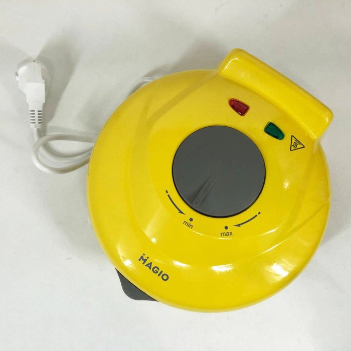 Вафельниця кругла Magio MG-397 1 секція 750 Вт, Електровафельниця для тонких вафель, електрична