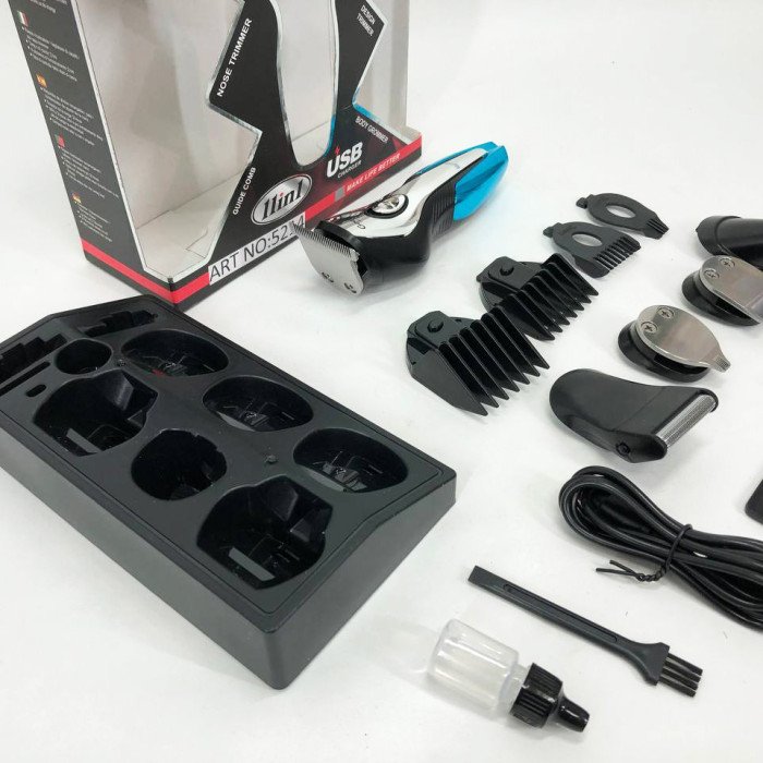 Машинка для стрижки, тример чоловічий GEMEI GM-562, машинка для стрижки голови, з насадками для бороди