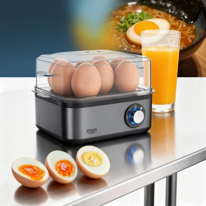 Яйцеварка на 8 яєць 800 Вт Adler AD 4486 Gun Metal
