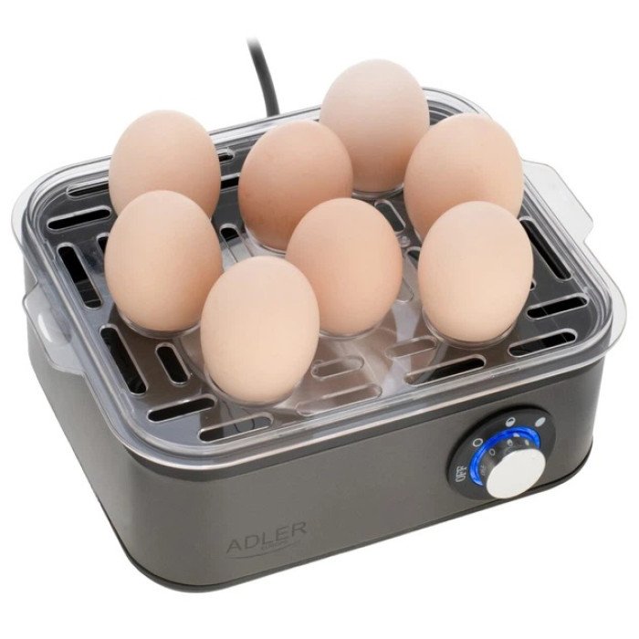 Яйцеварка на 8 яєць 800 Вт Adler AD 4486 Gun Metal