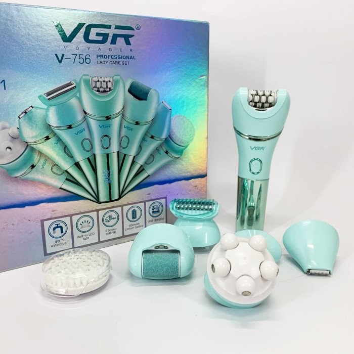 Епілятор VGR V-756 GREEN 7 в 1