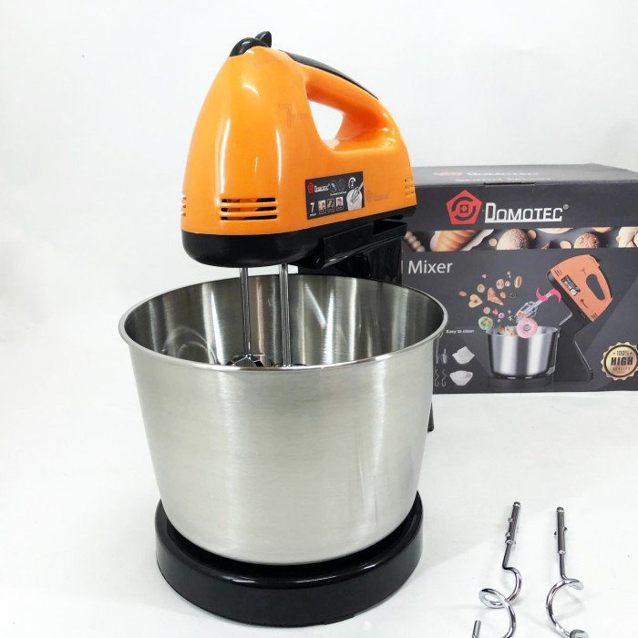 Стаціонарний міксер для кухні на 7 швидкостей Domotec R6637O 250 W Кухонний електричний міксер із чашею