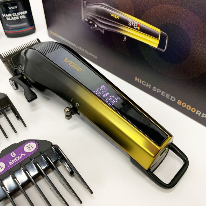 Акумуляторна машинка для стрижки VGR V-273 GOLD