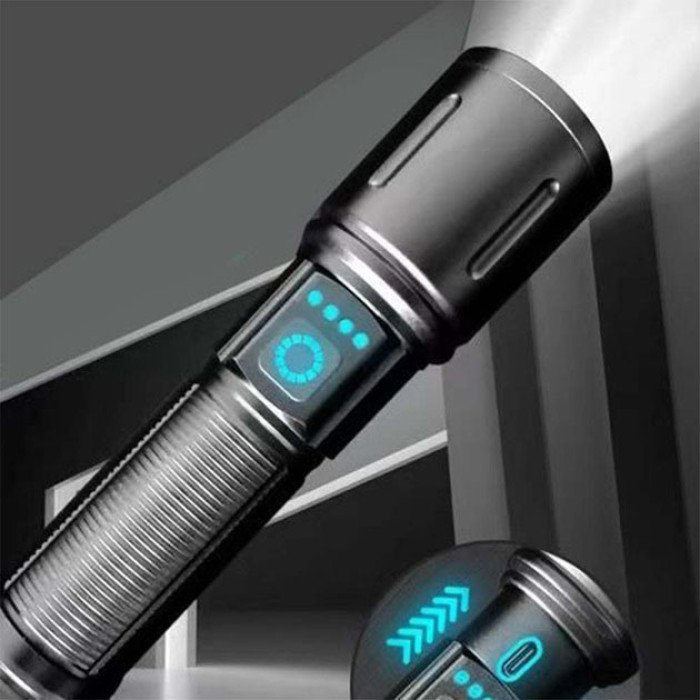 Ручной фонарик PLD-606 White Laser LED PM10-TG представлен с функцией зума, Power Bank, хороший фонарик