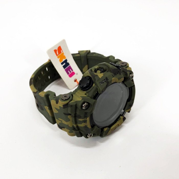 Годинник наручний чоловічий SKMEI 1968CMGN GREEN CAMO, водонепроникний чоловічий годинник. Колір: камуфляж