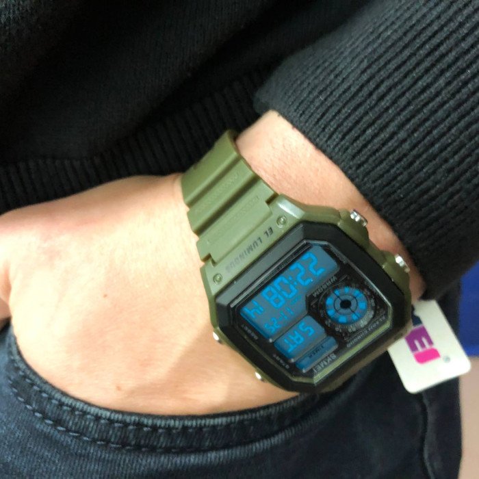 Годинник наручний чоловічий SKMEI 1299AG, годинник тактичний протиударний, годинник тактичний протиударний