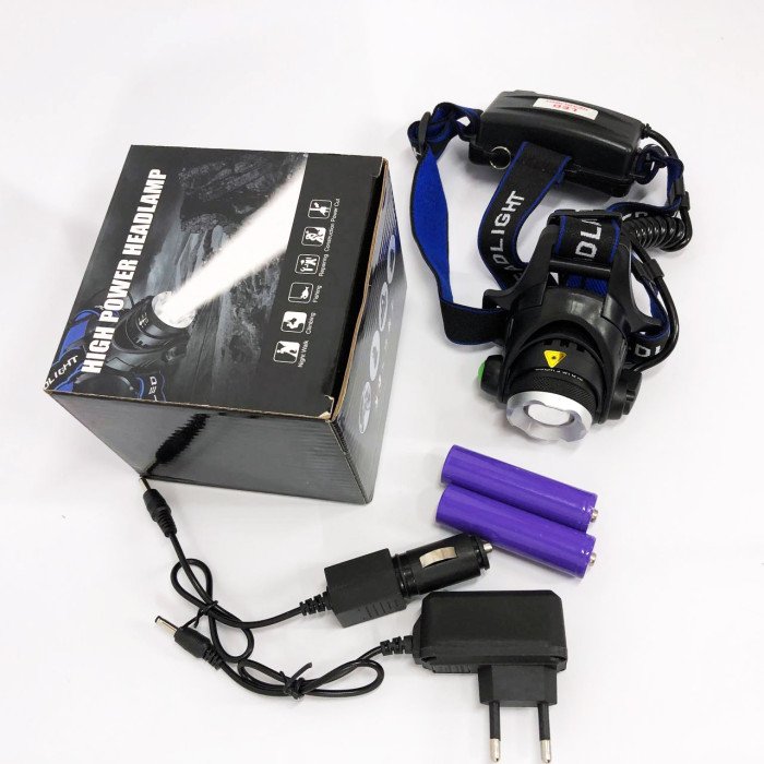 Ліхтар налобний PLD-V9-F-4XPE, Потужний акумуляторний ліхтарик, Водонепроникний ліхтарик