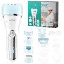 Епілятор для обличчя та тіла 6в1, від USB VGR V-733 / Жіночий епілятор для видалення волосся. Колір: блакитний
