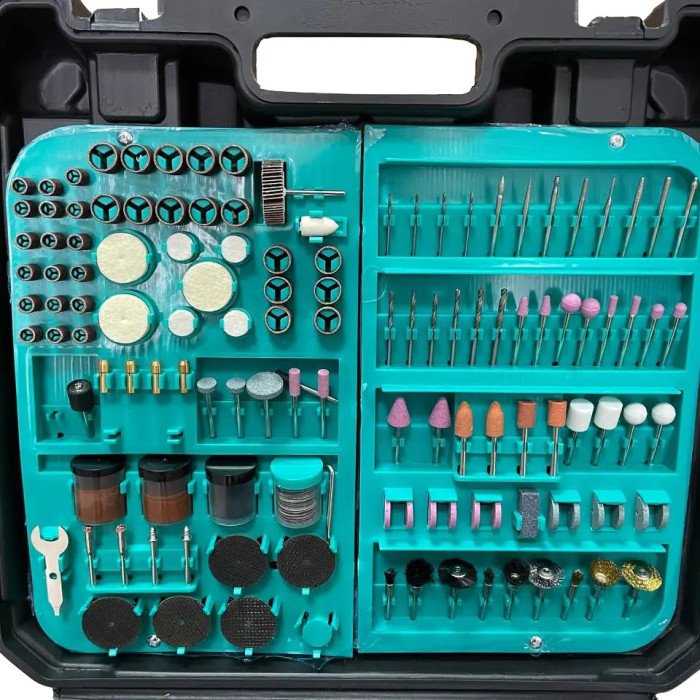 Ручний електричний гравер + гравер Mini 12V з 236 насадками, електричний електричний міні, Дриль гравер