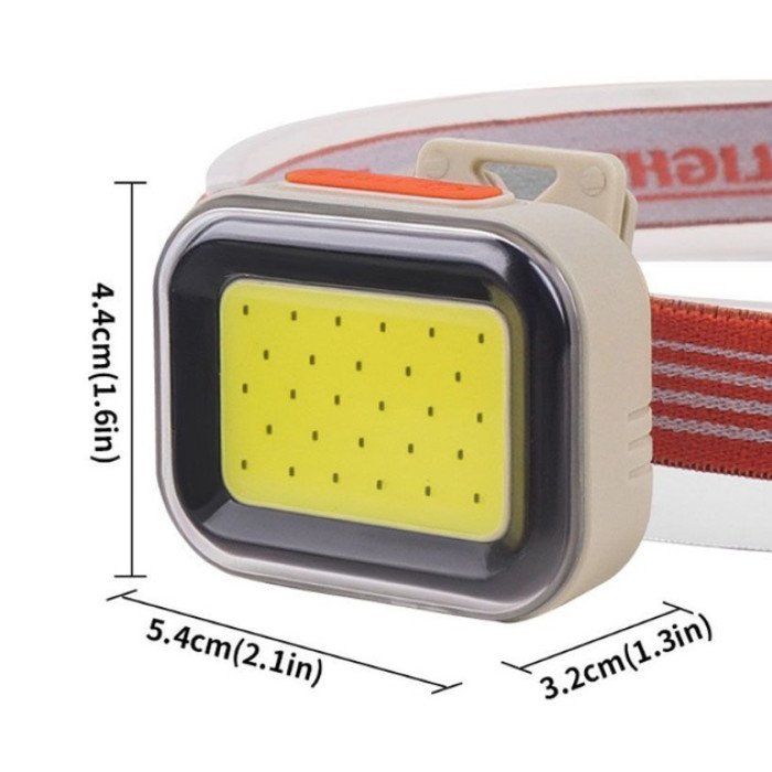 Ліхтар налобний CY-2027-B-COB(white+red)