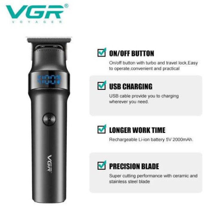 Машинка для стрижки волосся VGR V-987, Машинка для стрижки волосся бездротова, Vgr машинка для стрижки