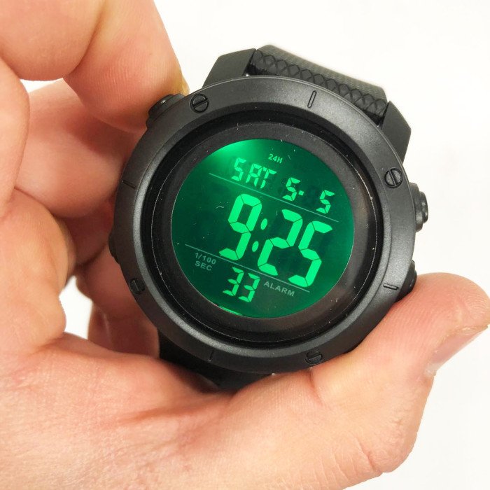 Годинник наручний чоловічий SKMEI 1426BKBK BLACK-BLACK, годинник тактичний протиударний. Колір: чорний