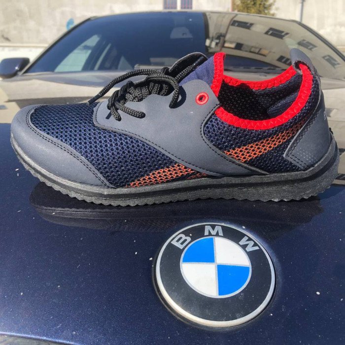 Чоловічі кросівки текстиль із сітки 44 розмір. Кросівки чоловічі весна. Модель 12843. Колір: синій