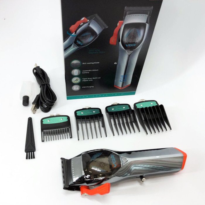 Машинка для стрижки волосся VGR V-647 зі змінними насадками, Машинка для стрижки для дому