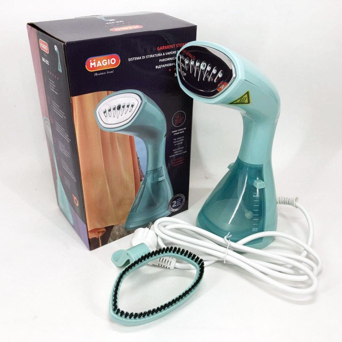 Відпарювач для одягу Magio MG-322, побутовий ручний пароочисник, праска для відпарювання одягу